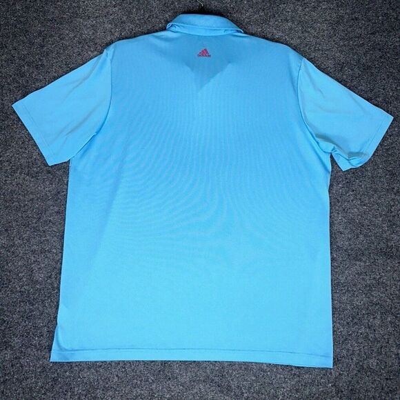 Adidas Golf Adizero Polo Shirt Mens XL Blue Geometric‎ Short Sleeve Casual Adult - Picture 5 of 7